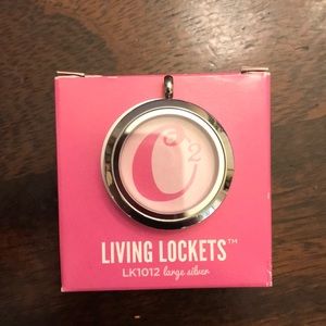 Origami owl large silver locket
